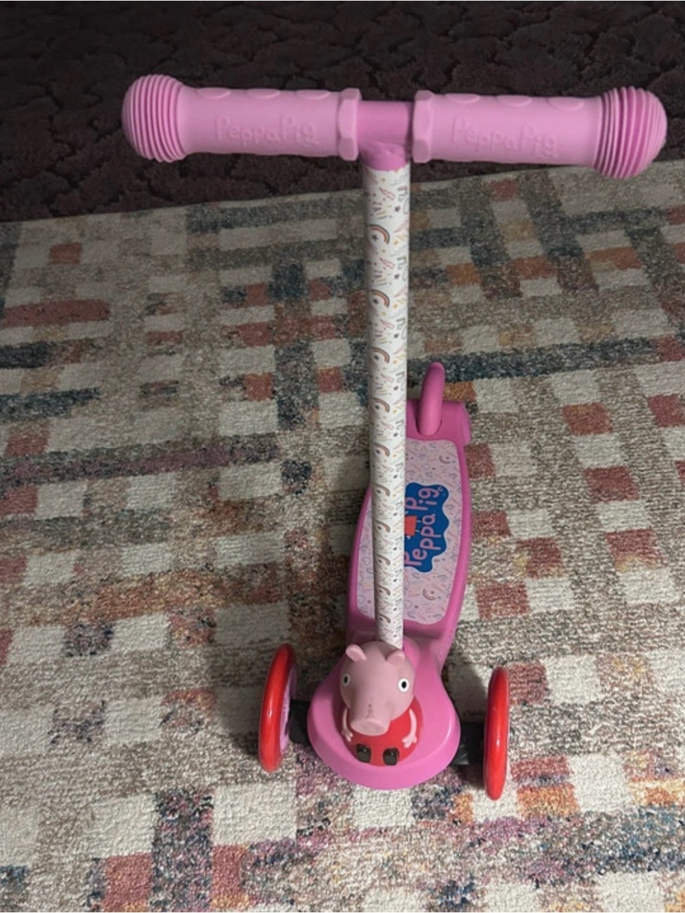 Peppa Pig Pink & Red 3-Wheel Kids Scooter